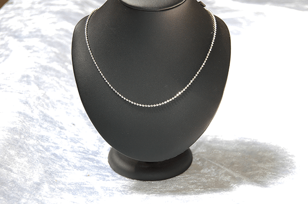 Silver Sparkle Ball Necklace - peridott 